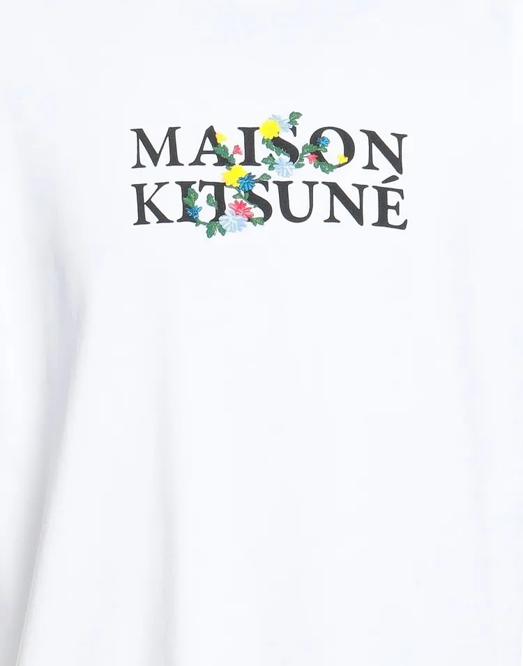 MAISON KITSUNE  |Short Sleeves Logo Designers T-Shirts