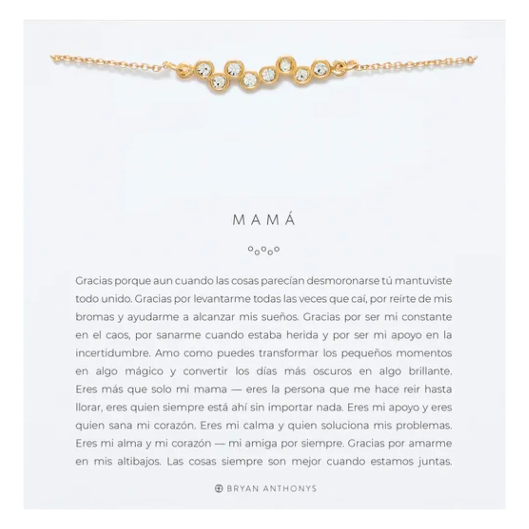 MAMA CRYSTAL NECKLACE GOLD