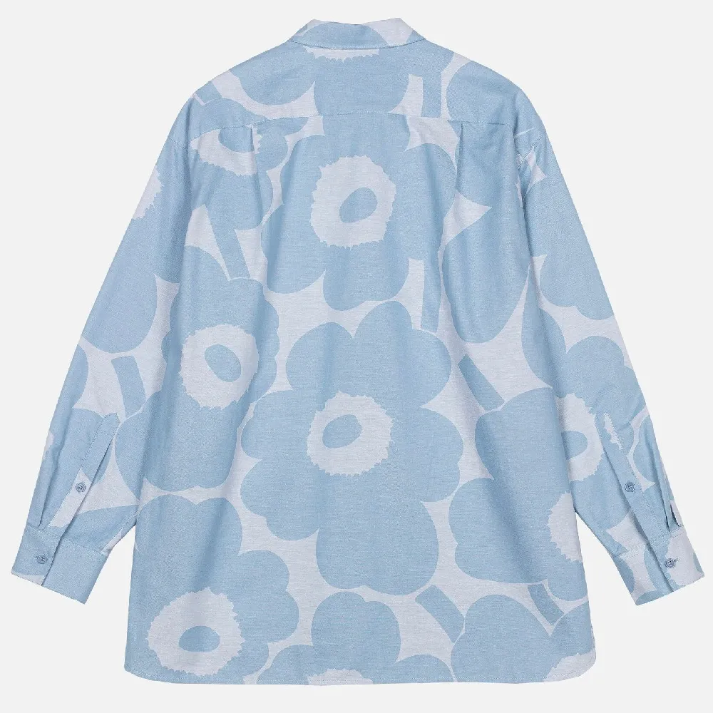 marimekko  |Flower Patterns Casual Style Long Sleeves Cotton Medium