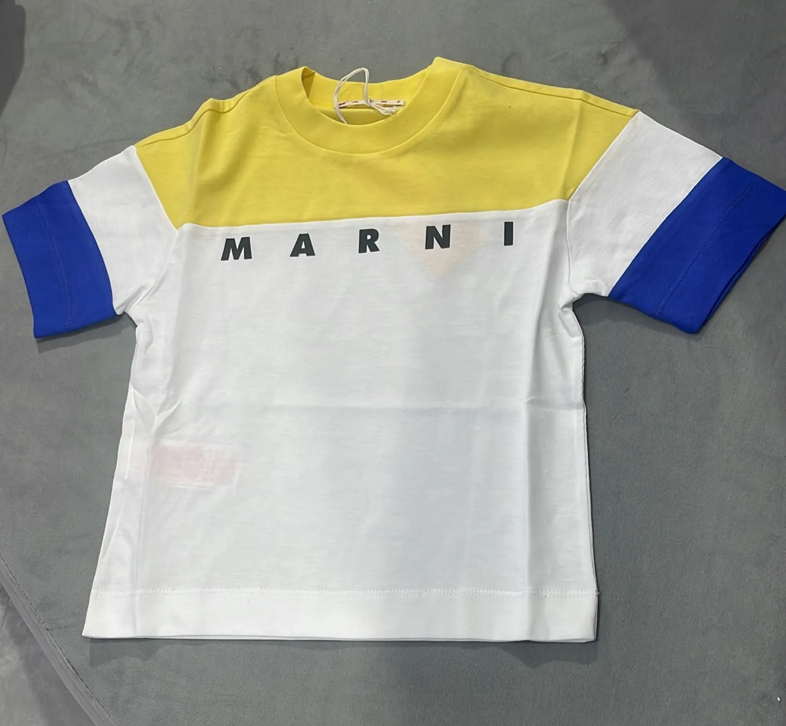 Marni T-Shirt Colorblock White-Yellow