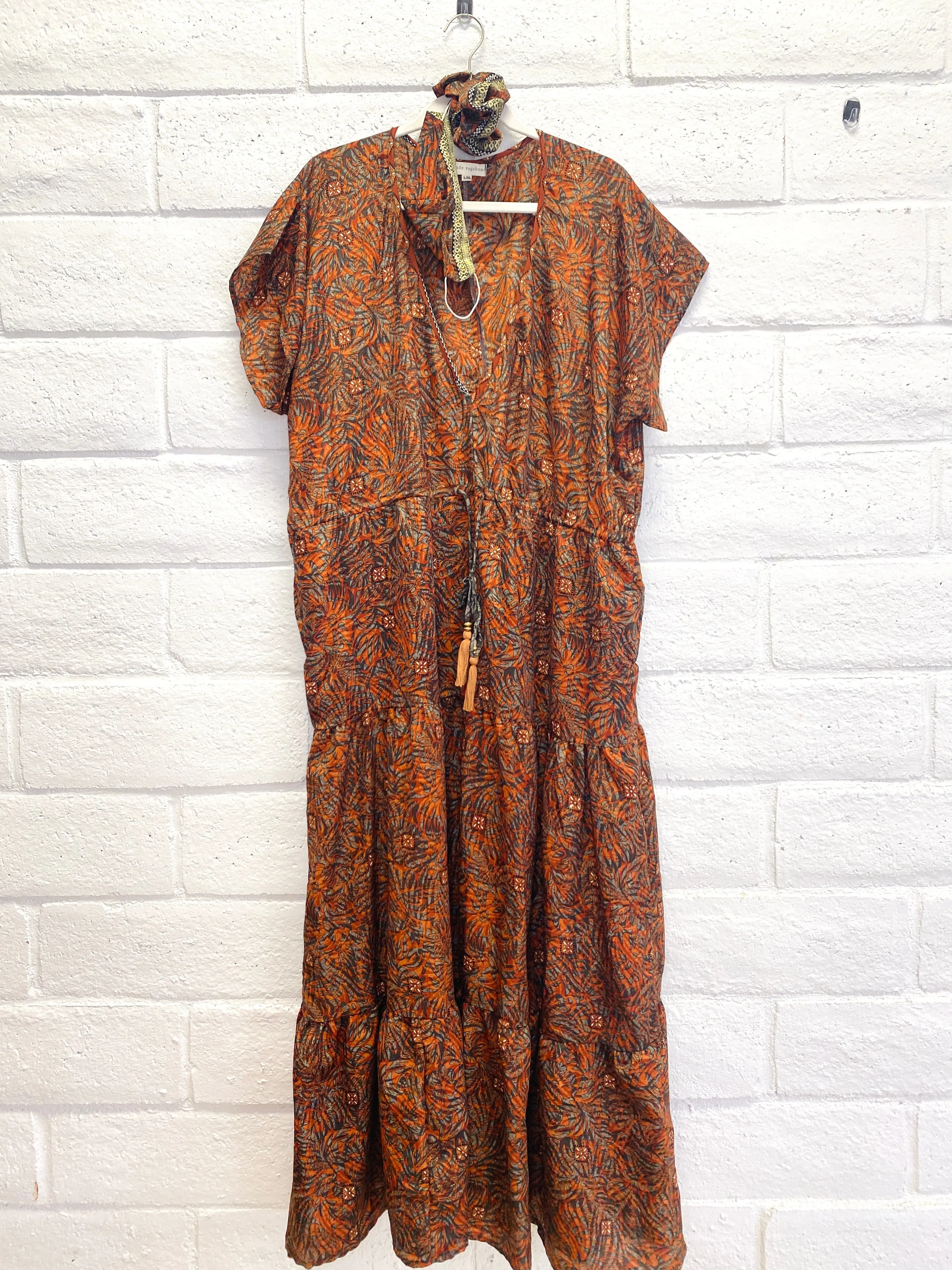 Meadow Dress - L - Jungle Sunset