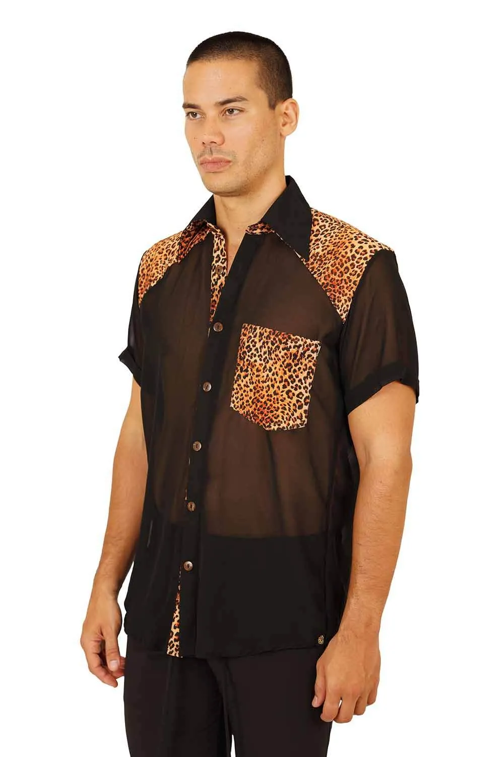 Mens Animal Print Shirt