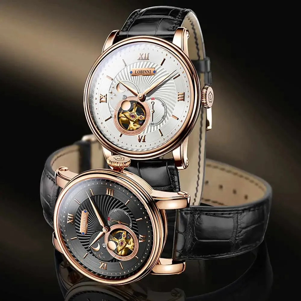 Men's Automatic Miyota Movement Sapphire Crystal Waterproof Mechanical Watch