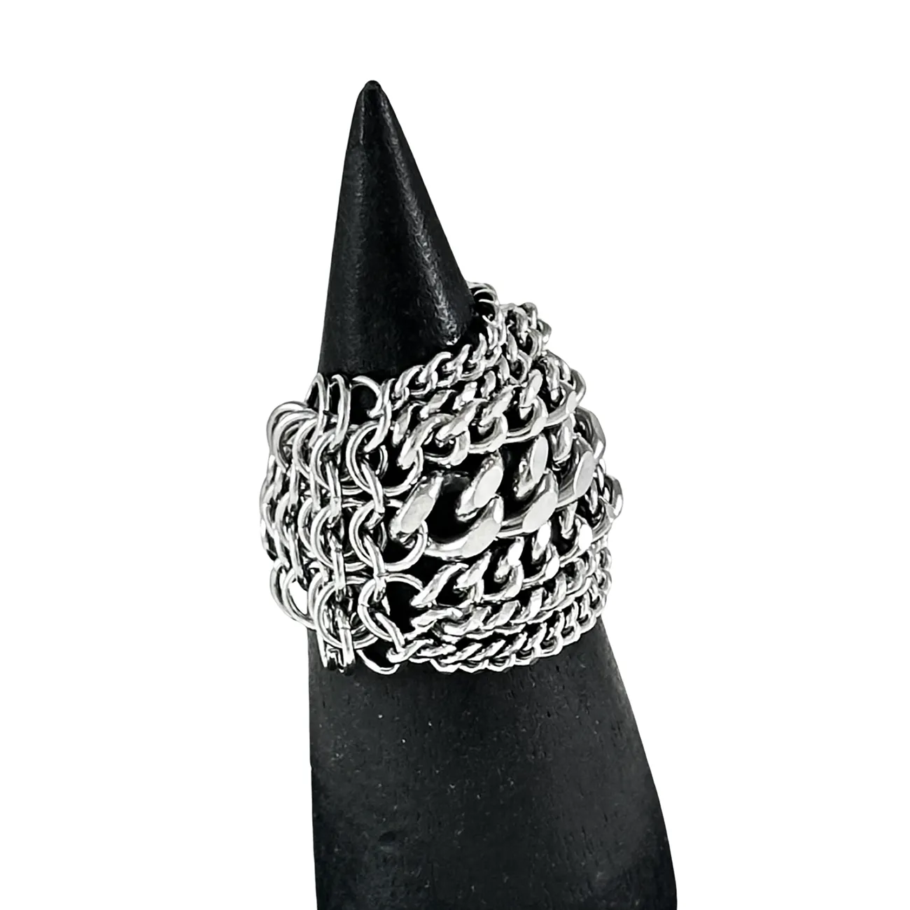 METAL Tall Multi-Chain Ring