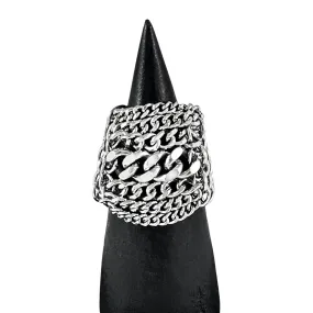 METAL Tall Multi-Chain Ring