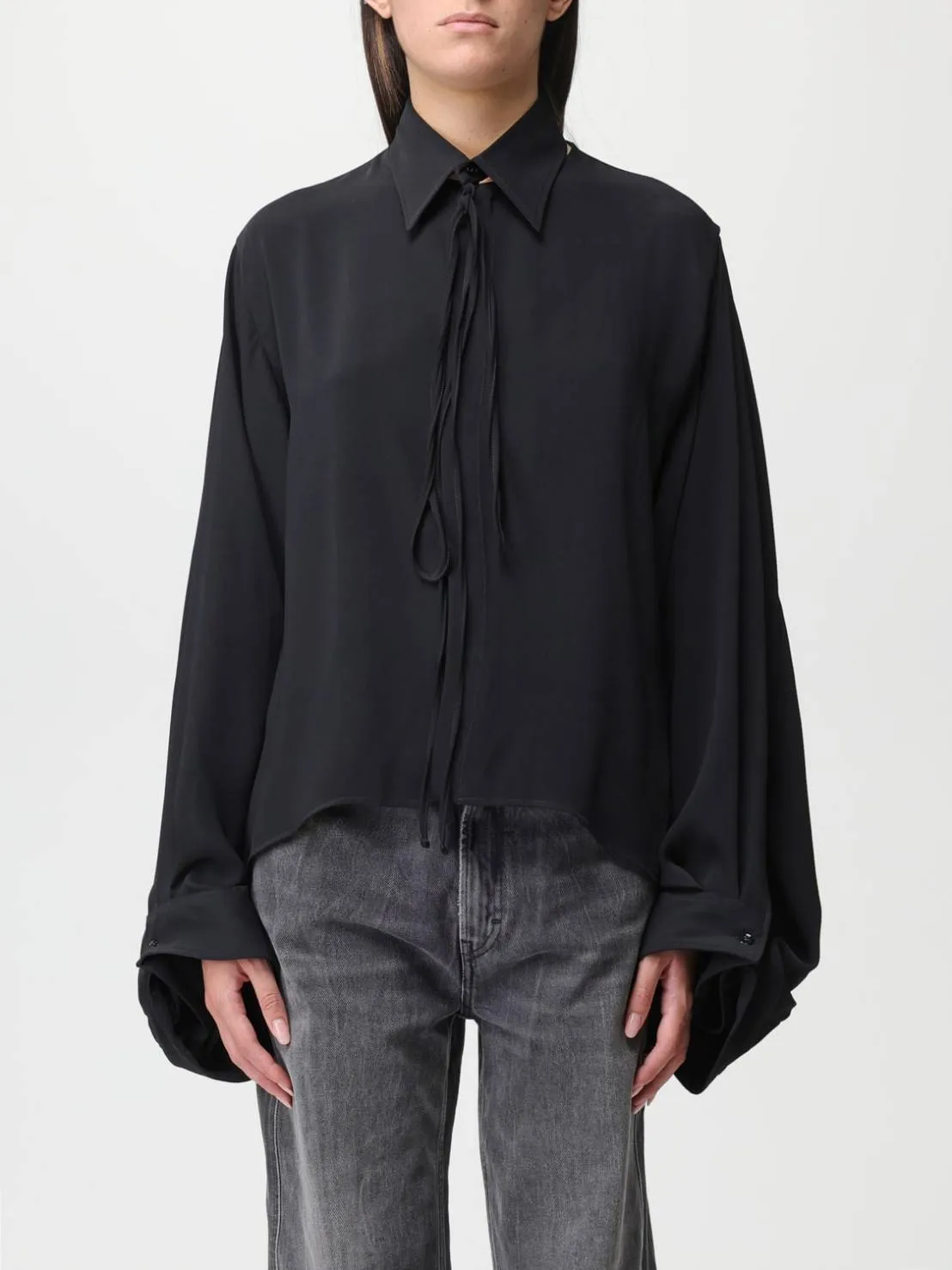 MM6 Maison Margiela  |Casual Style Nylon Long Sleeves Plain Office Style