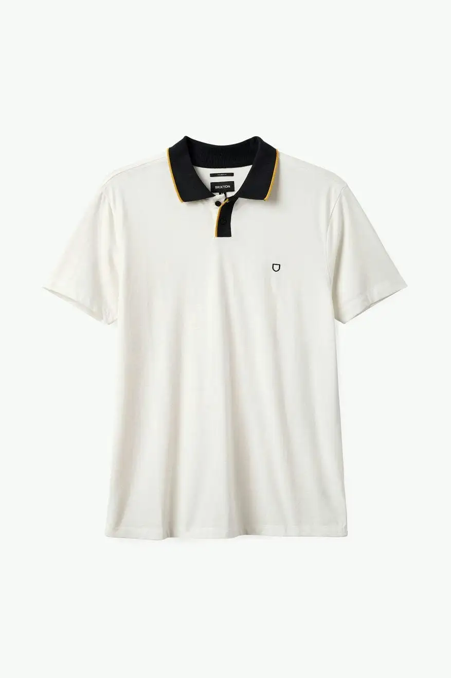 Mod Flex S/S Polo - Off White/Black