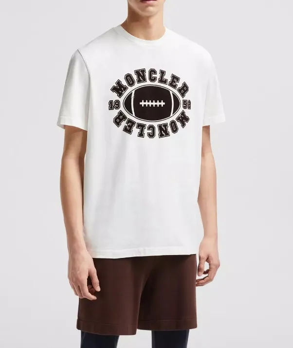 MONCLER  |Football Motif T-Shirt