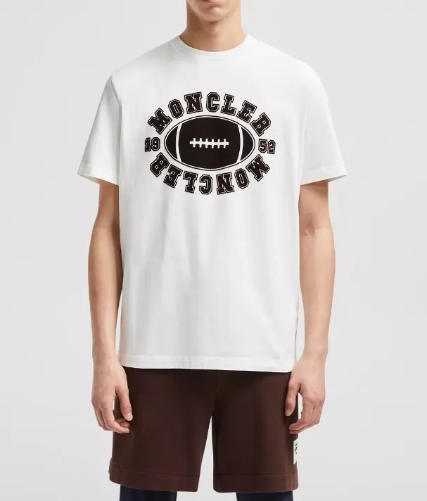 MONCLER  |Football Motif T-Shirt