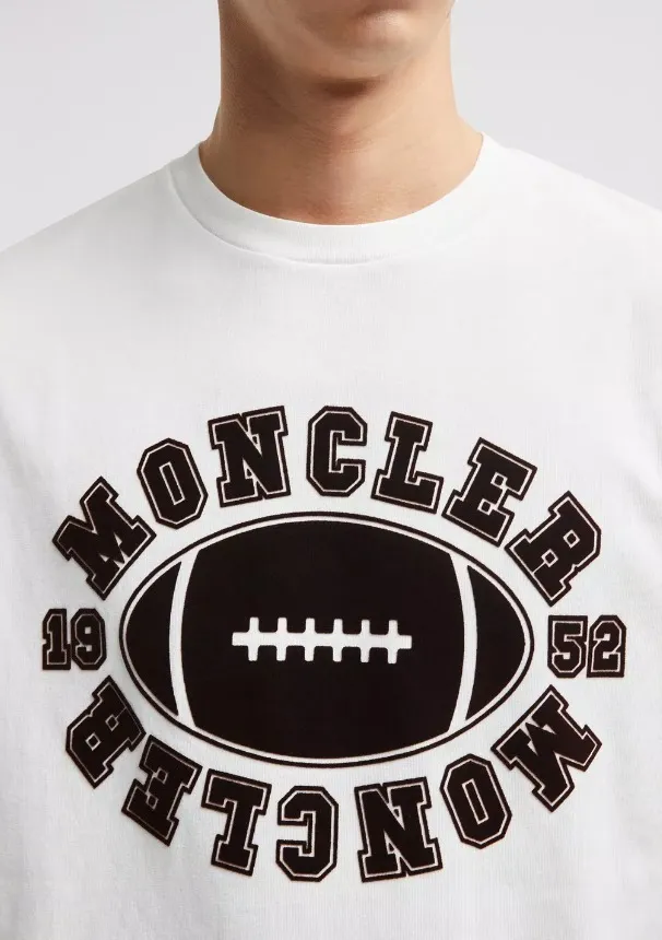 MONCLER  |Football Motif T-Shirt