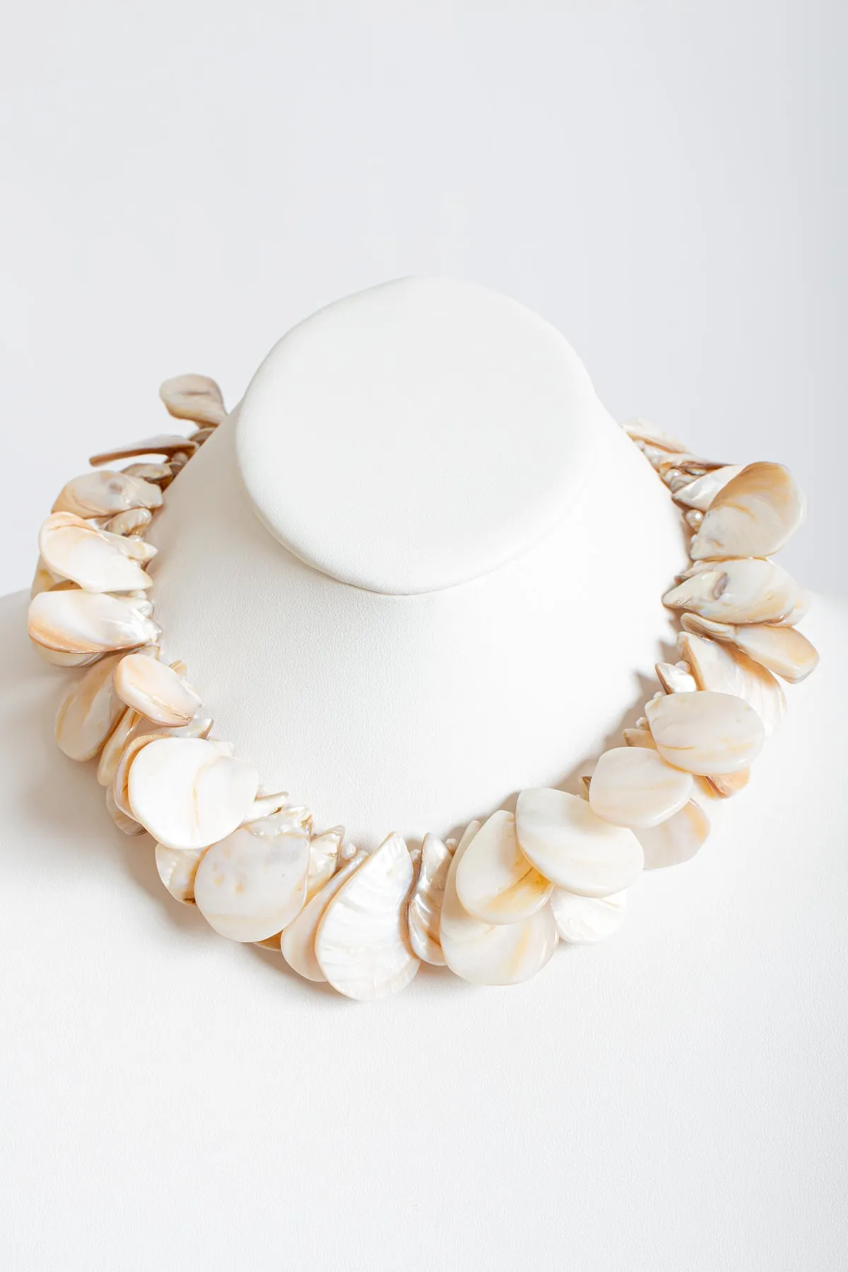 Mother Of Pearl w/ Crystal Necklace