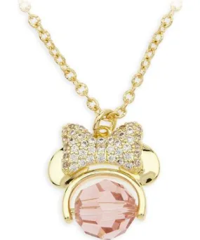 NA Minnie Mouse Icon Swarovski Crystal Necklace