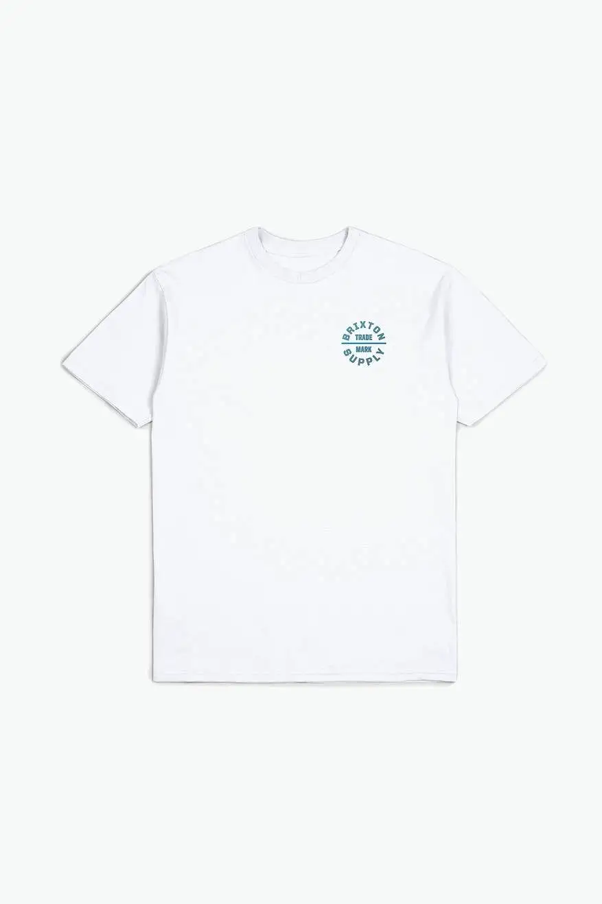 Oath V S/S Standard Tee - White/Chinois Green/Blue Danube