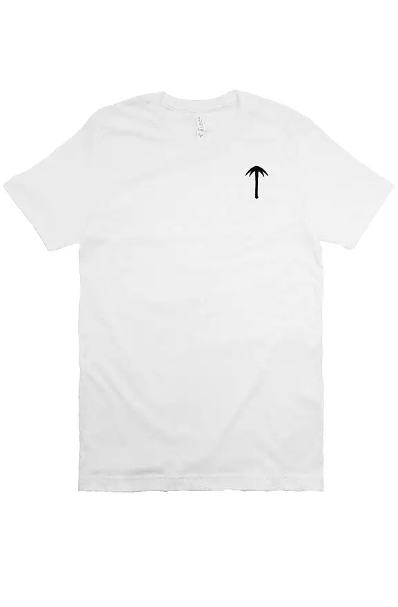 PARADISE PROJEKT PALM T WHT/BLK