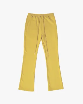 PERFECT FLARE SWEATPANTS-MUSTARD