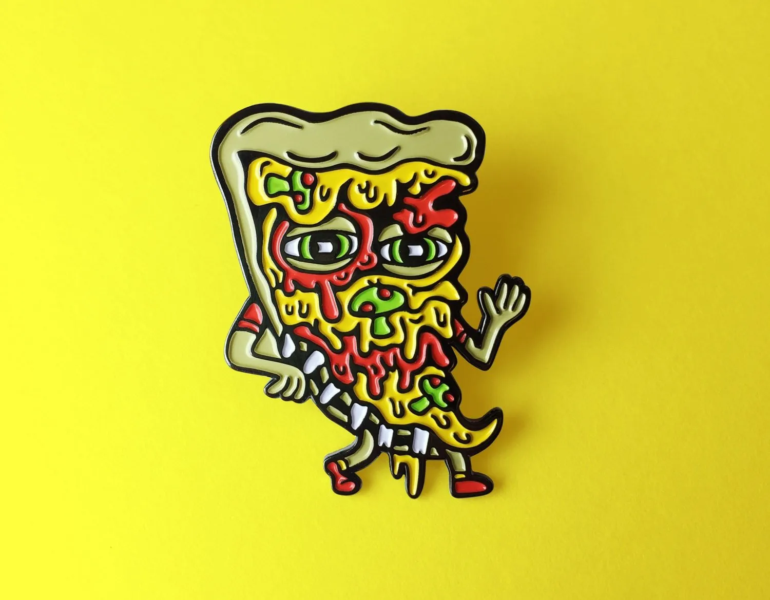 Pizza Friend Enamel Pin