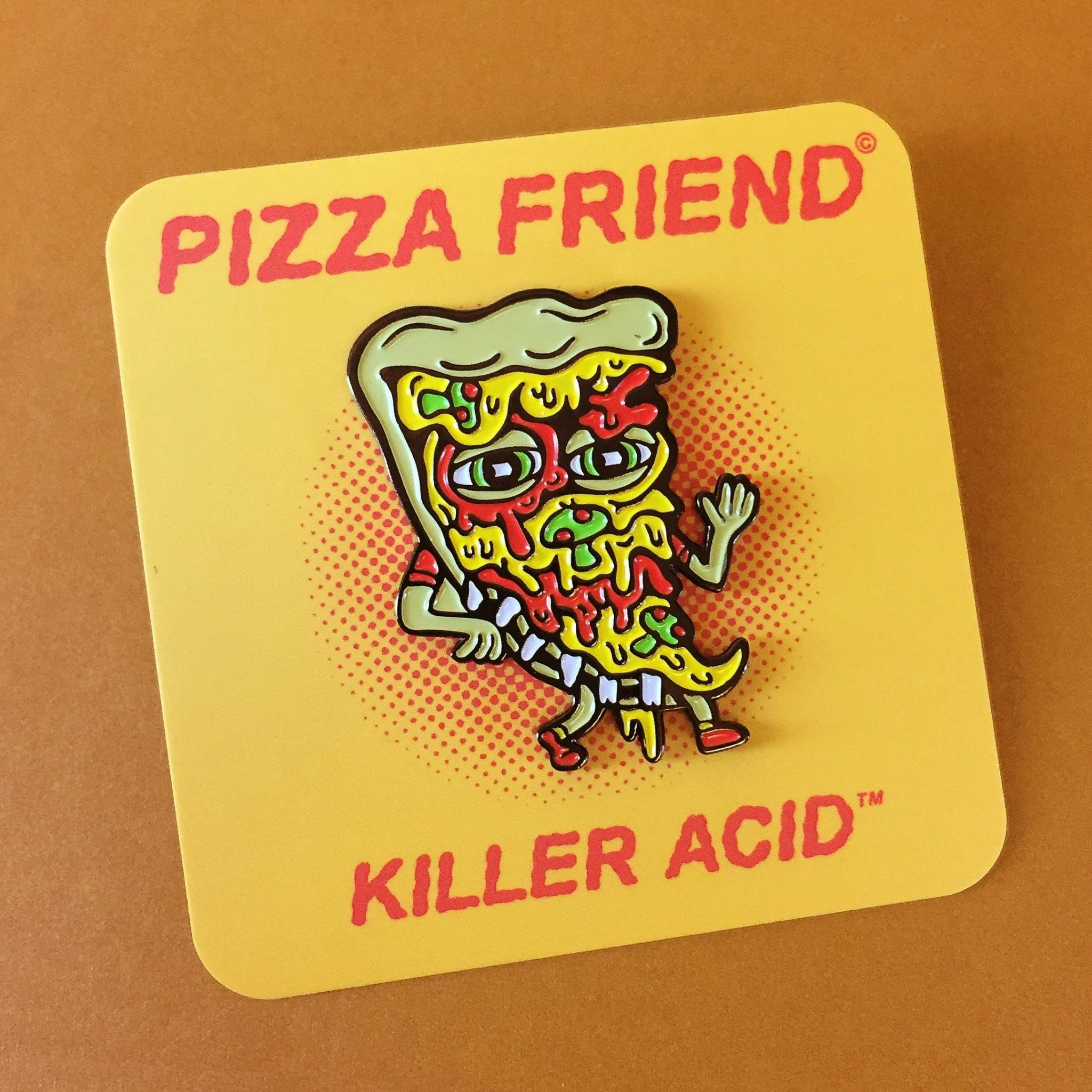 Pizza Friend Enamel Pin