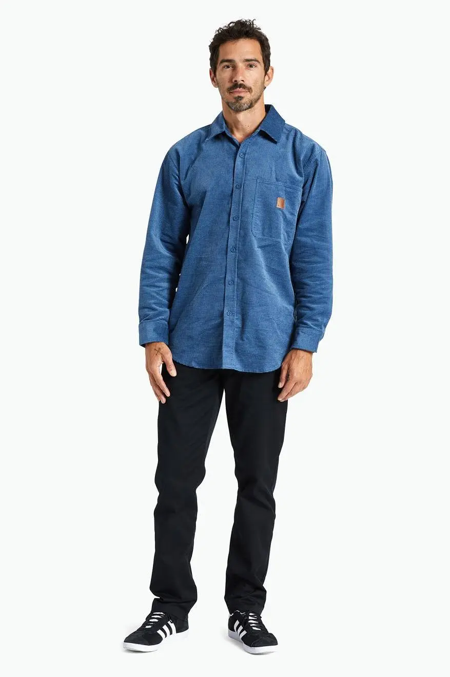 Porter L/S Waffle Corduroy - Joe Blue