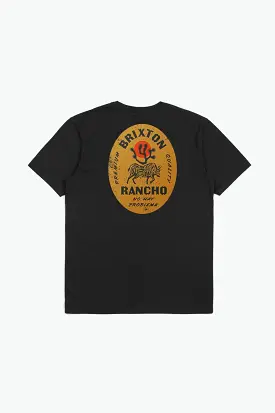 Rancho S/S Tailored Tee - Black