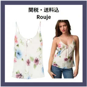 Rouje  |Flower Patterns Casual Style Elegant Style Tanks & Camisoles