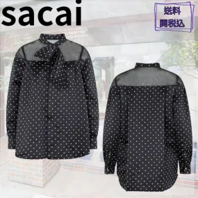 sacai  |Dots Casual Style Street Style Long Sleeves Party Style