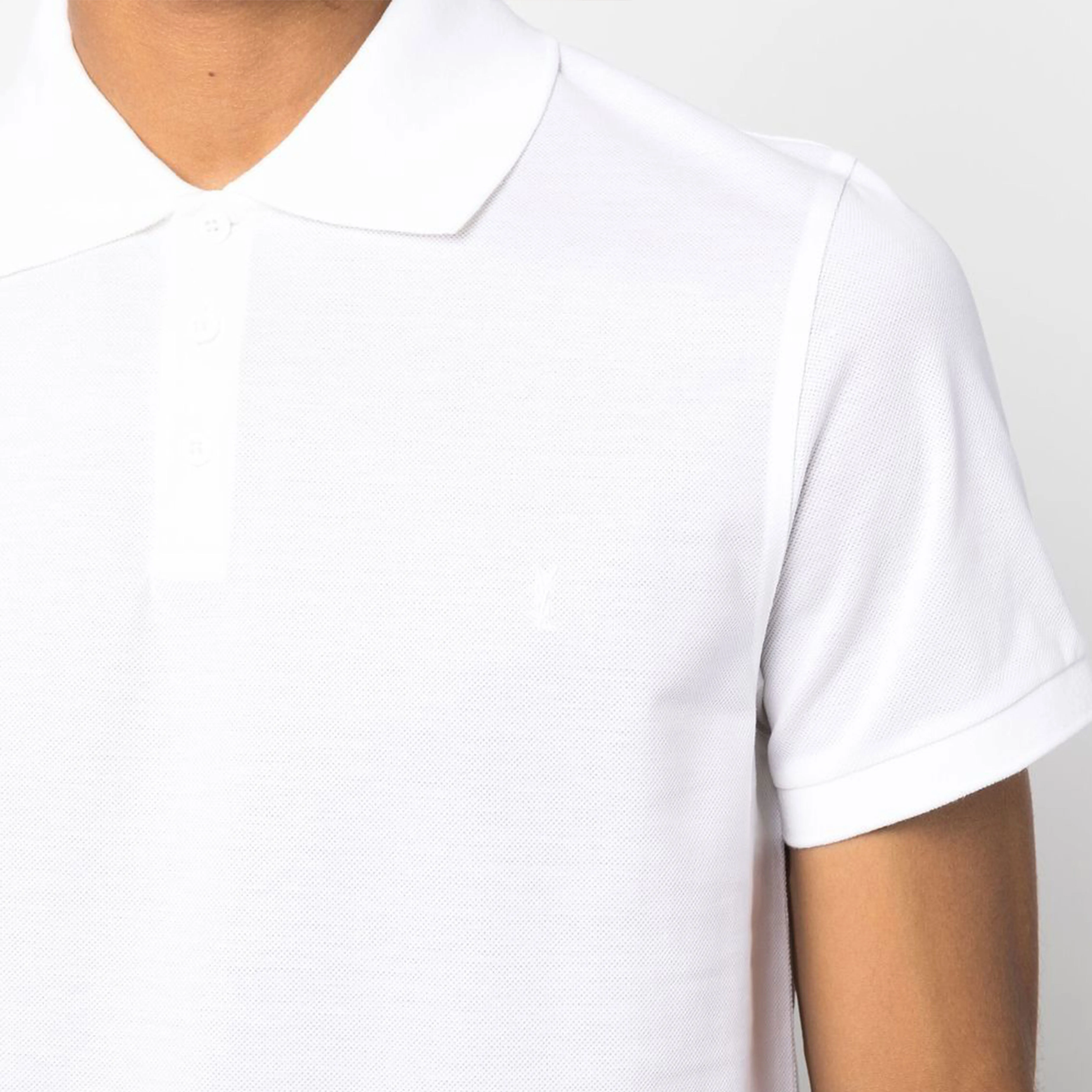 Saint Laurent  |Street Style Plain Cotton Short Sleeves Luxury Polos