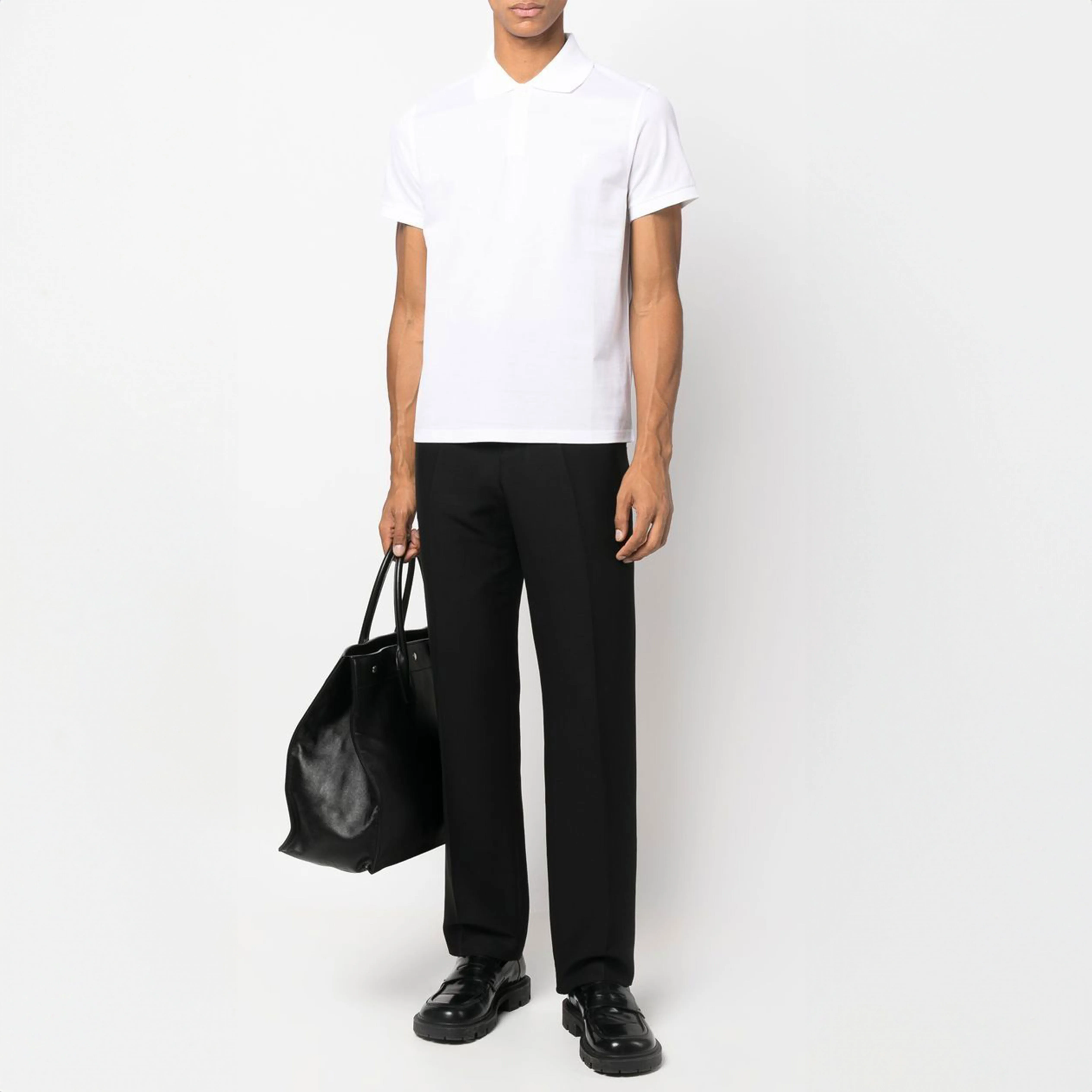 Saint Laurent  |Street Style Plain Cotton Short Sleeves Luxury Polos