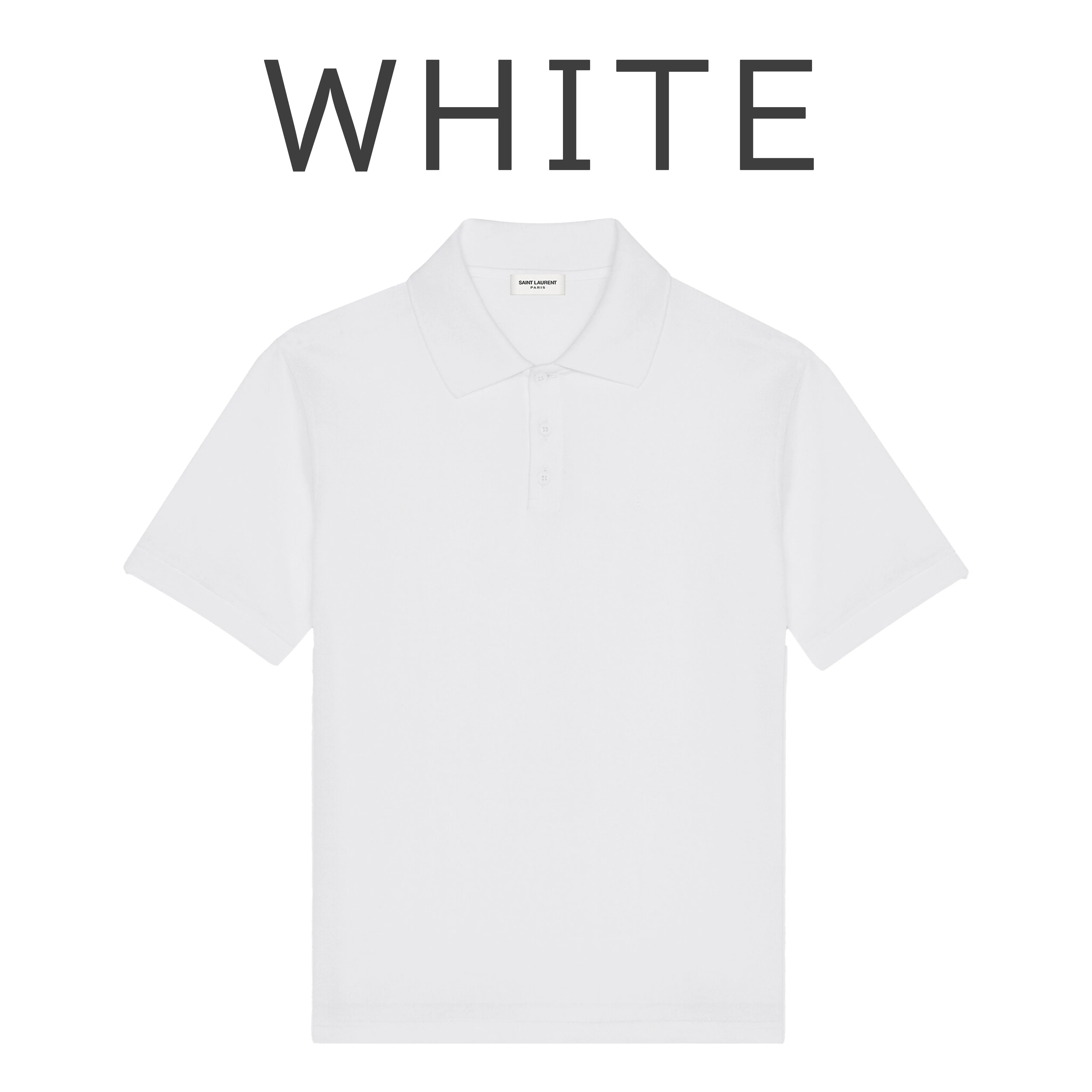 Saint Laurent  |Street Style Plain Cotton Short Sleeves Luxury Polos