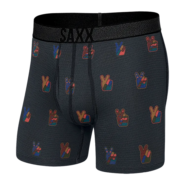 SAXX Men's Roast Master Mid-Weight Boxer Brief Underwear - Eco Peace Navy