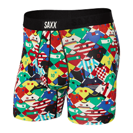 SAXX Men's Ultra Boxer Brief Underwear - Kit Collector Multi