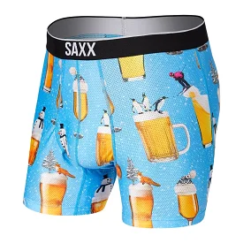 SAXX Men's Volt Boxer Brief Underwear - Winter Ale