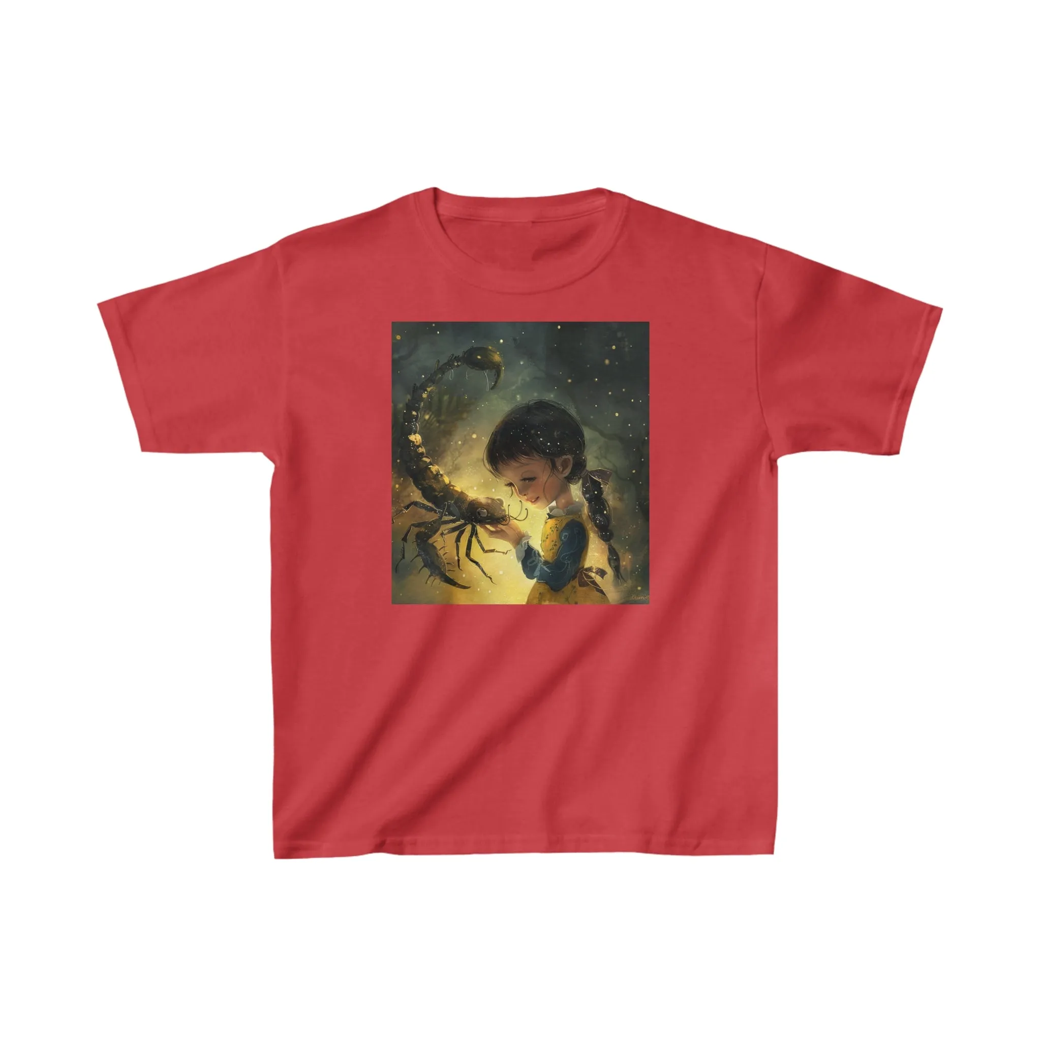 Scorpio zodiac Kids Heavy Cotton Tee