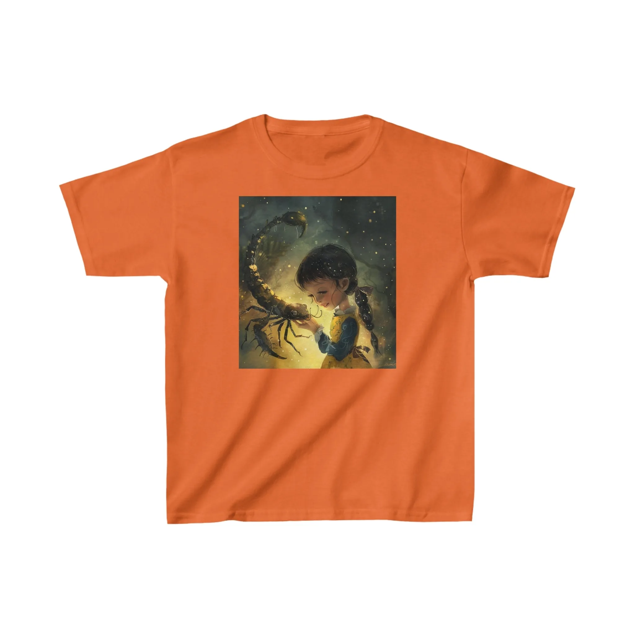 Scorpio zodiac Kids Heavy Cotton Tee