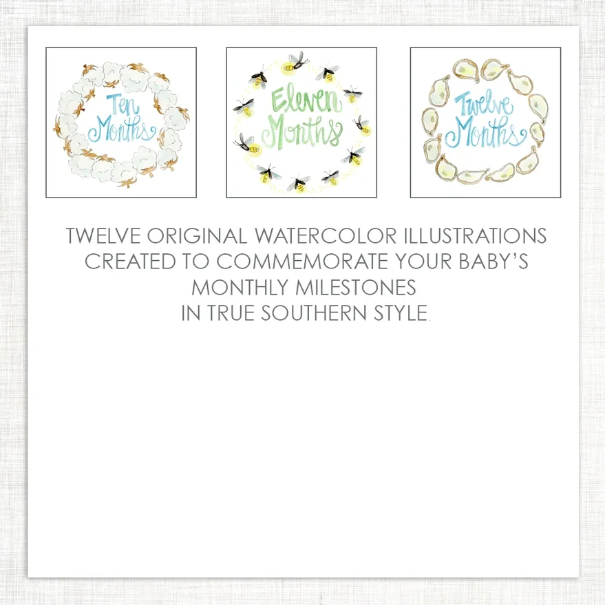 Southern Baby Milestone Cards