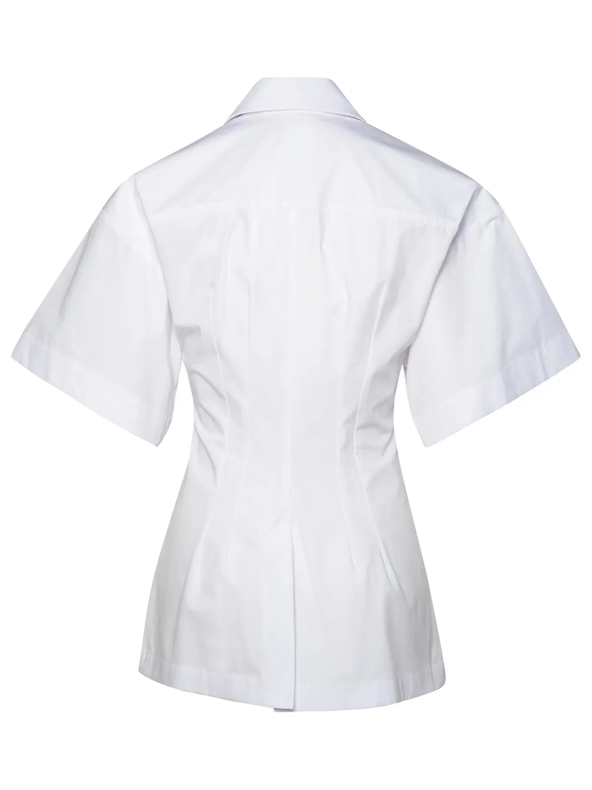 SPORT MAX  |Plain Cotton Short Sleeves Elegant Style Shirts & Blouses