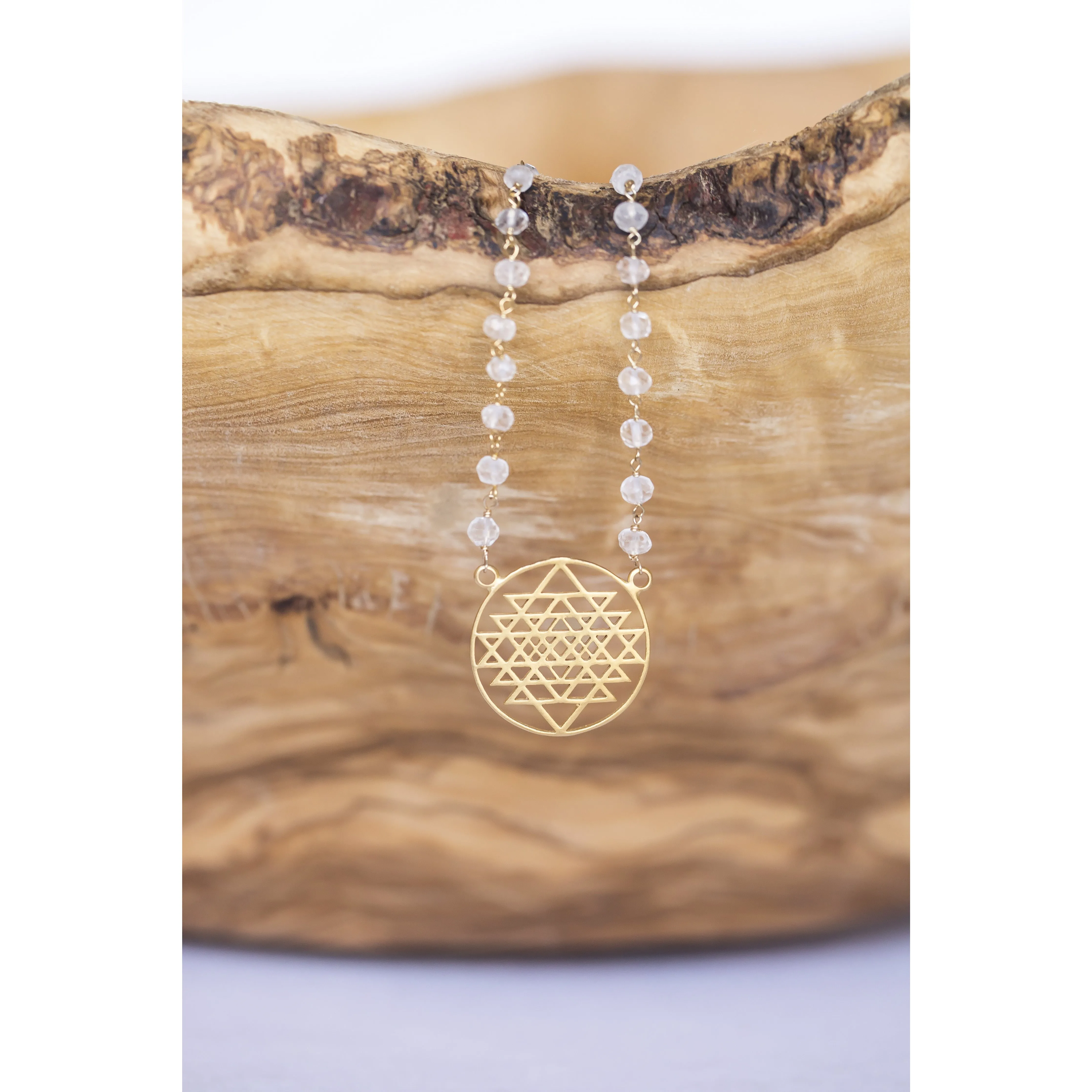 Sri Yantra Crystal Necklace