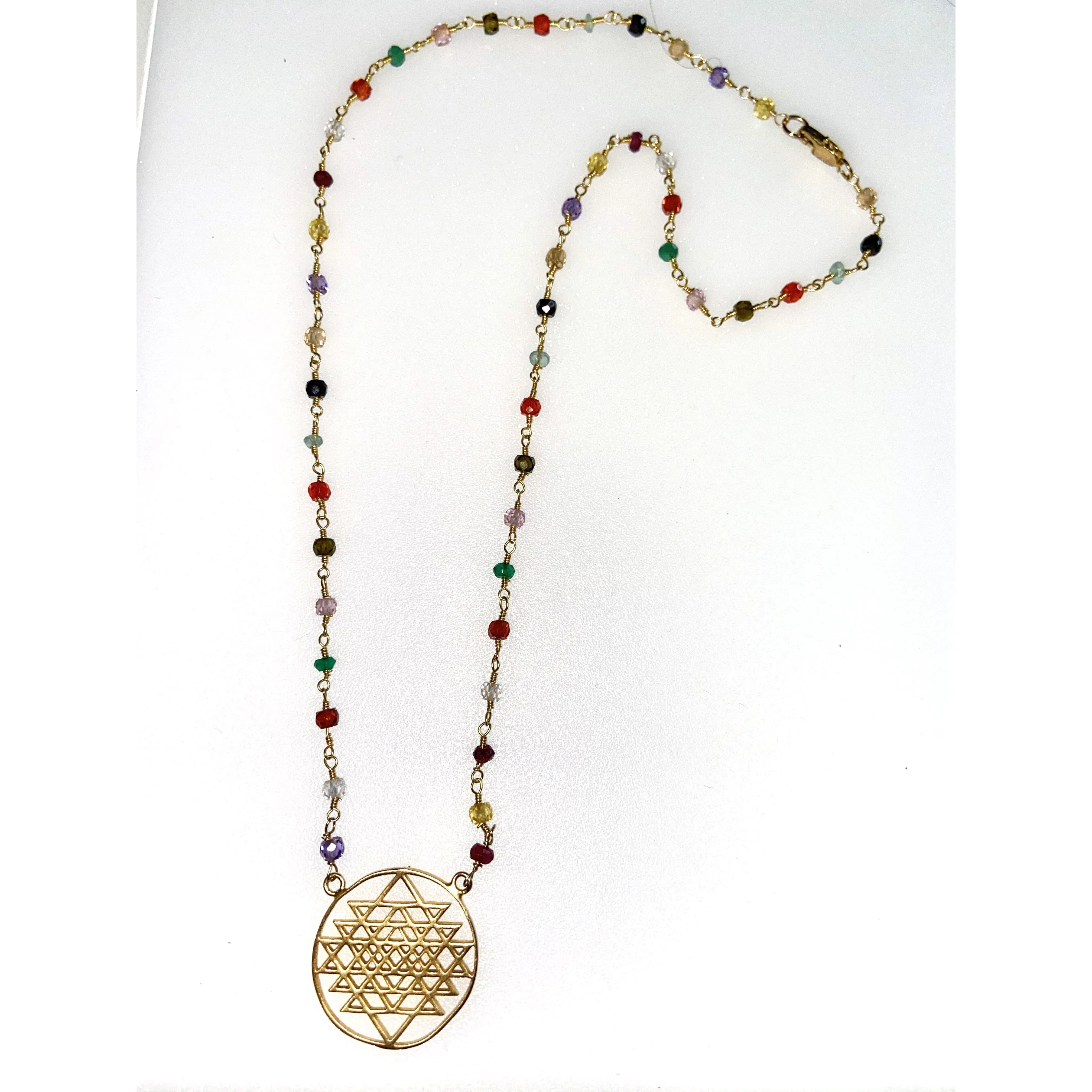 Sri Yantra Crystal Necklace