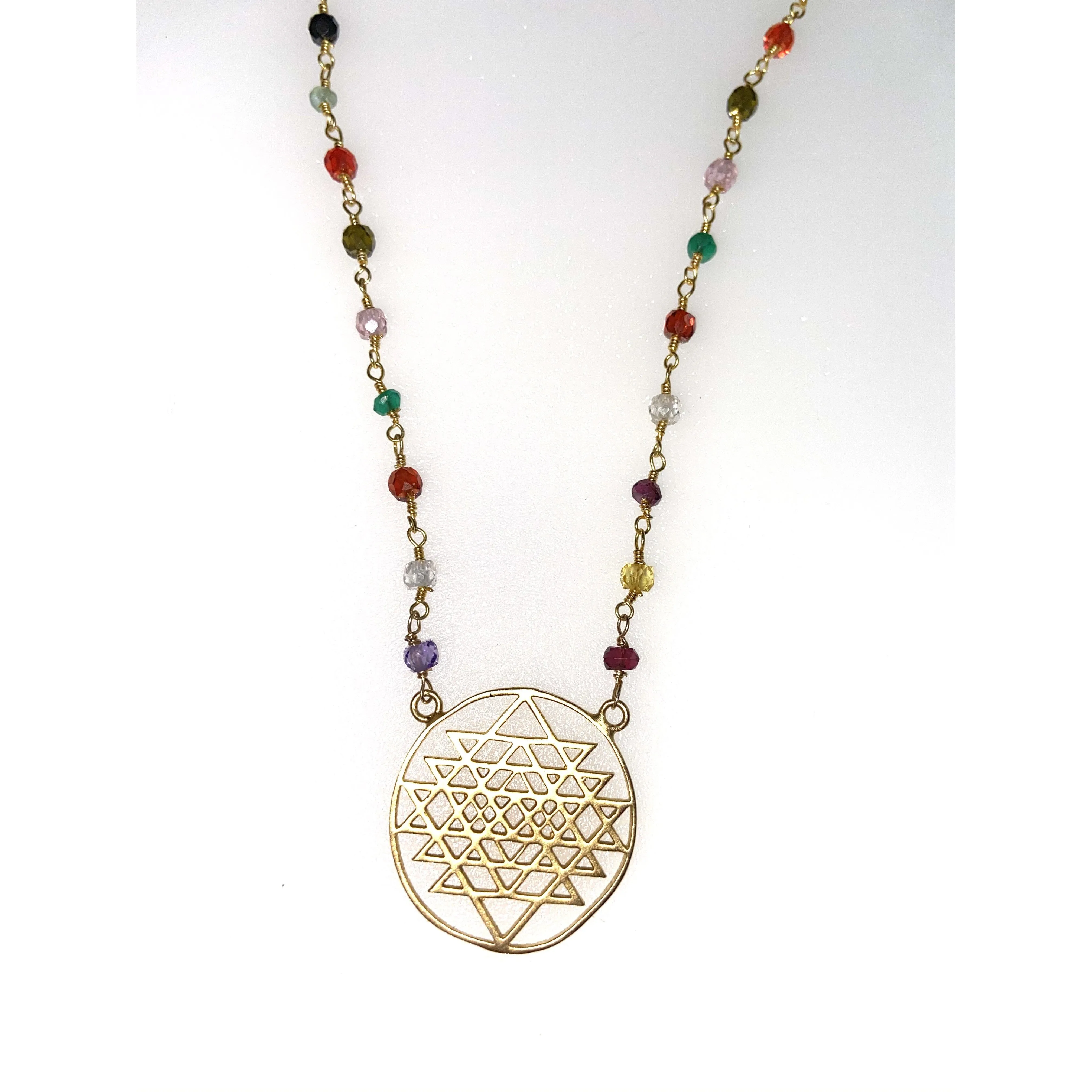 Sri Yantra Crystal Necklace