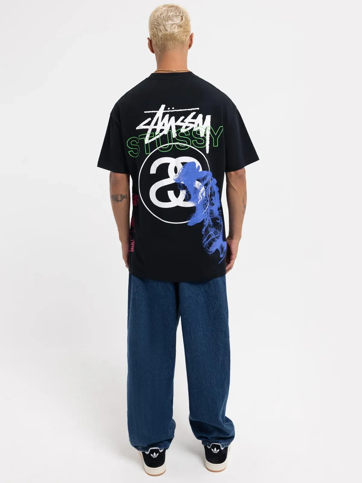 STUSSY  |Street Style Short Sleeves Logo Skater Style T-Shirts