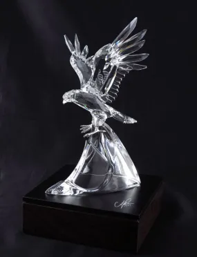 Swarovski 1995 Limited Edition Crystal Figurine EAGLE With Stand