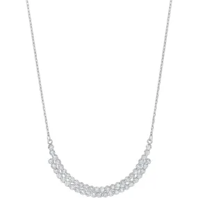 Swarovski Clear Crystal Necklace SUBTLE, Rhodium #5217771