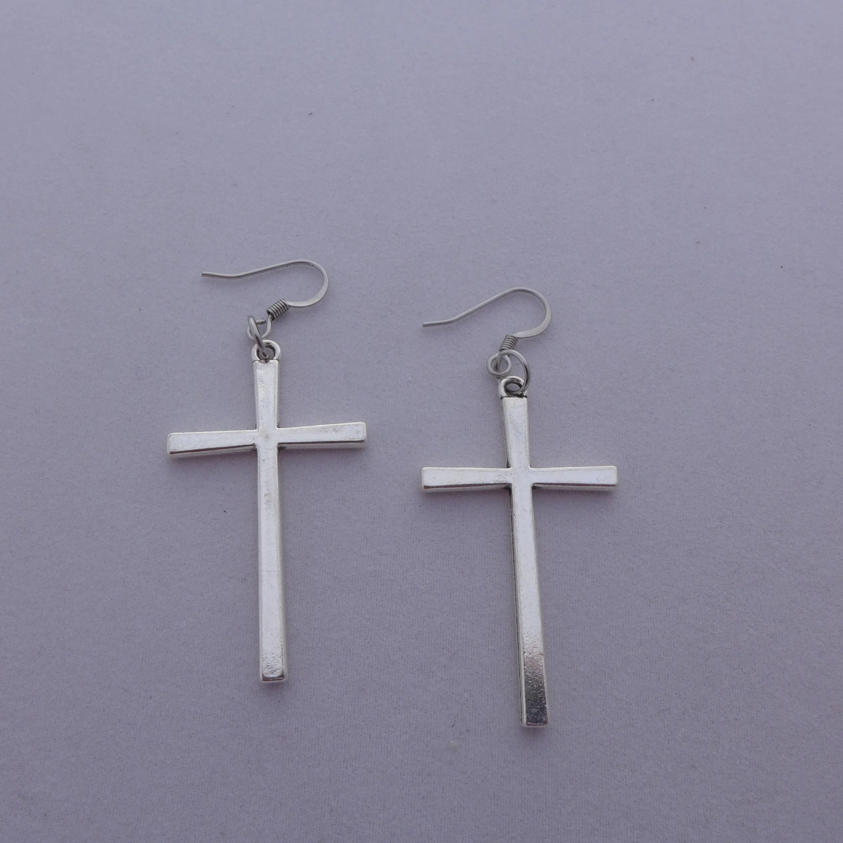 Tall Cross Earrings