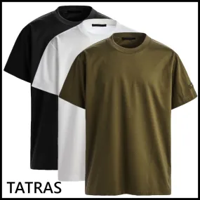 TATRAS  |Street Style Plain Cotton Short Sleeves Logo T-Shirts