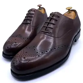 TF leather laceup brogues | Dark Brown