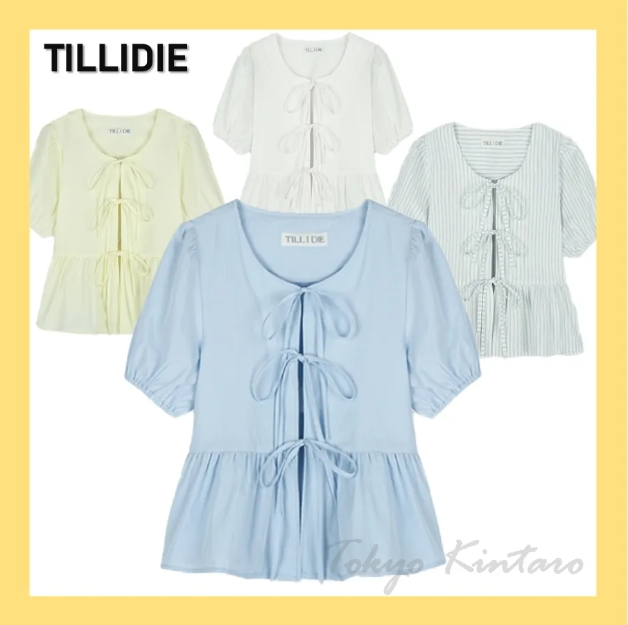 TILL I DIE  |Casual Style Street Style Short Sleeves Shirts & Blouses