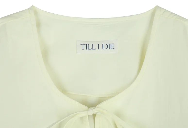 TILL I DIE  |Casual Style Street Style Short Sleeves Shirts & Blouses