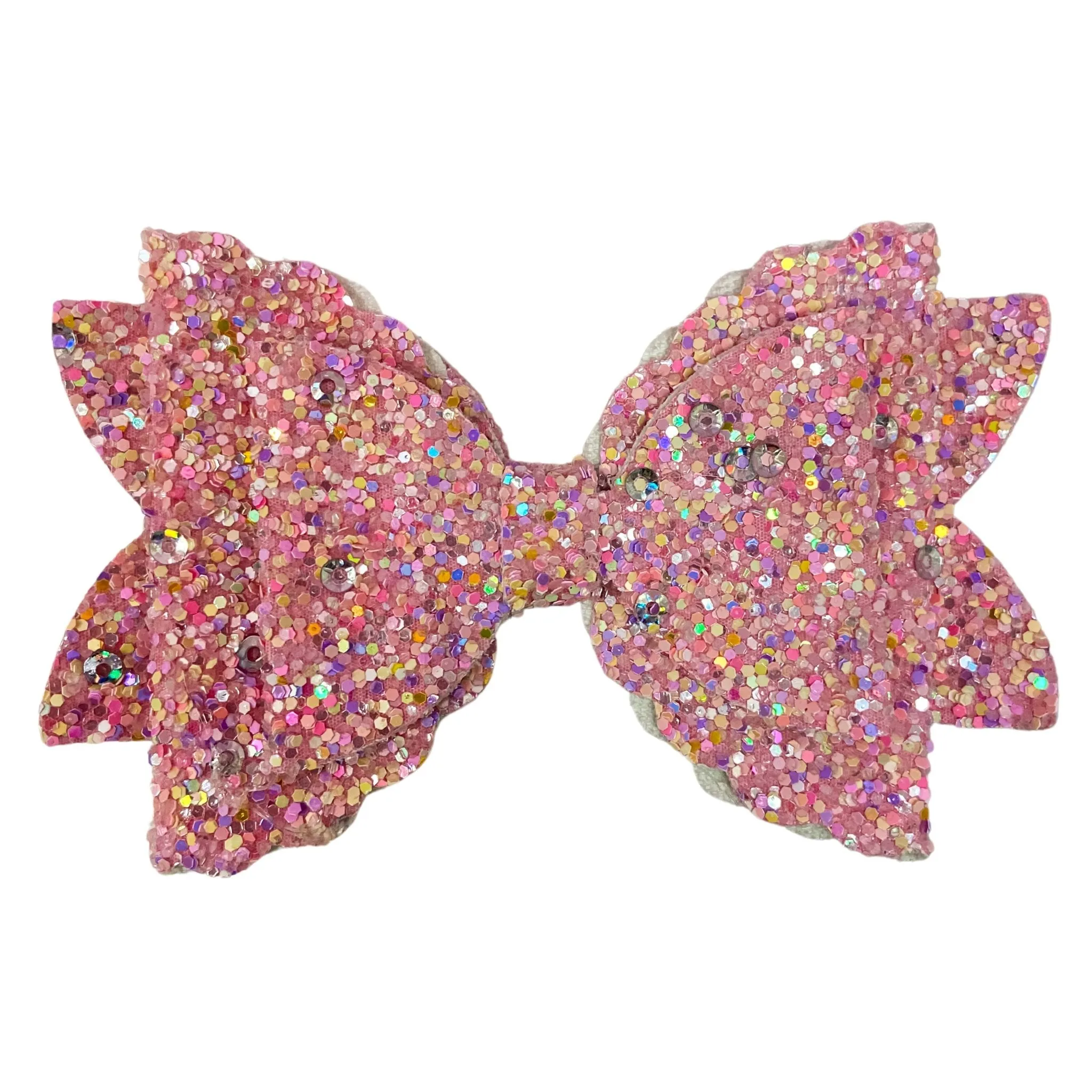 Triple Layer Heavy Glitter Hair Bow