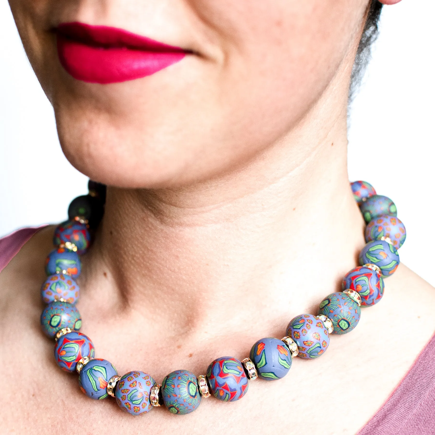 Tula Jumbo Bead Crystal Necklace