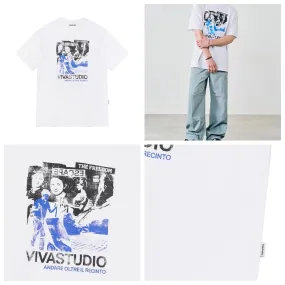 vivastudio  |Street Style Cotton Short Sleeves Logo T-Shirts