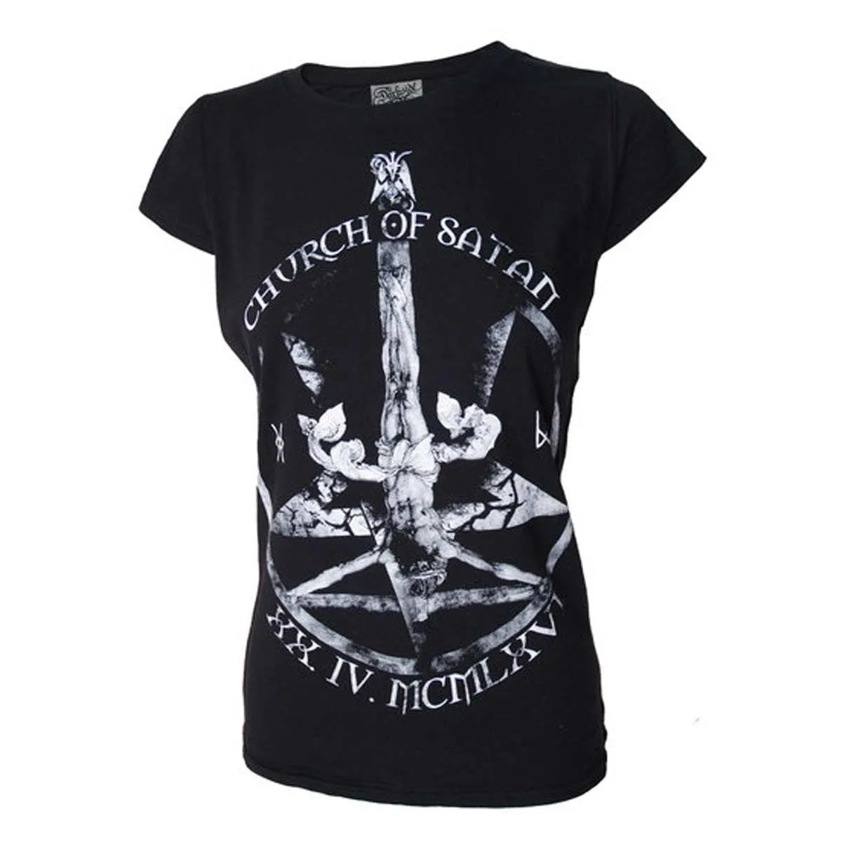 Women's  Black T-Shirt  Antichrist